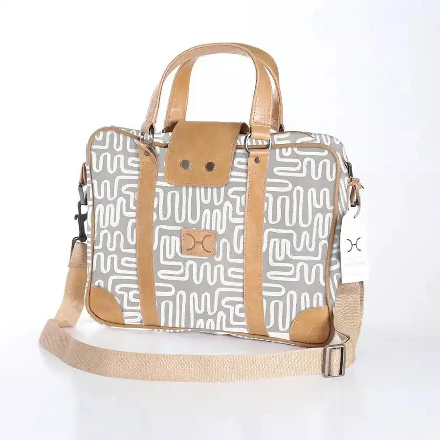 Thandana Laminated Fabric Laptop Bag