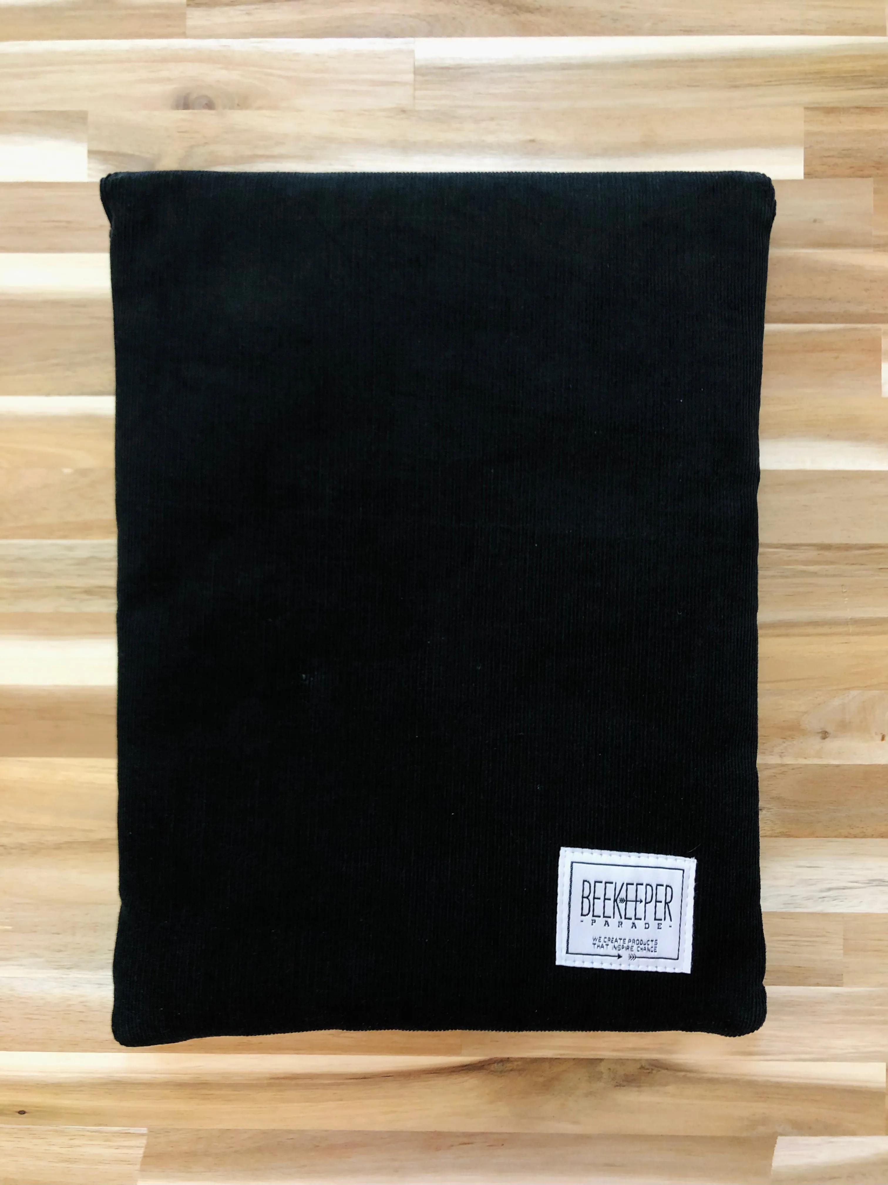 The Panda Black 🐼 Corduroy 10.5inch BeeKeeper Tablet/iPad Sleeve