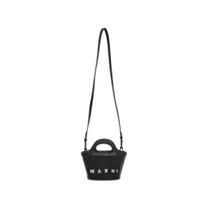 Tropicalia Micro Tote Bag in Black