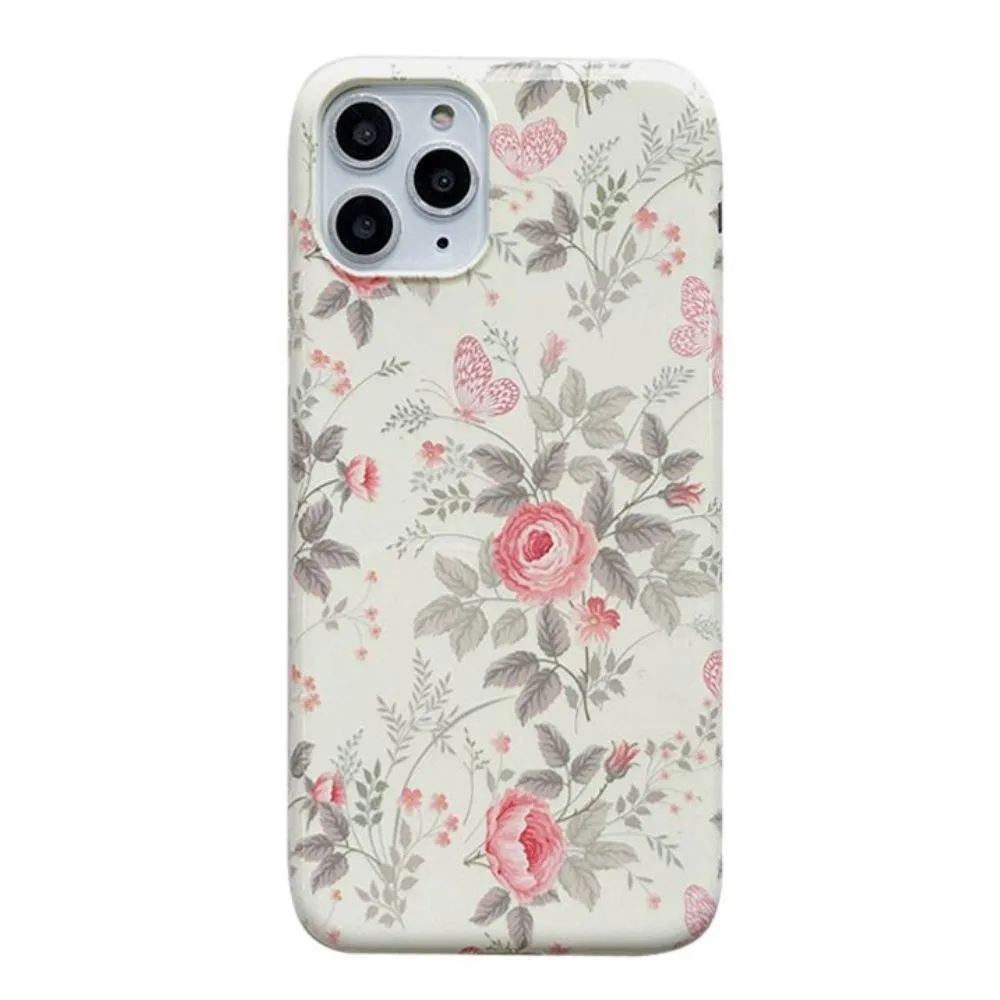 Velle Floral Print Shockproof Slim iPhone Case