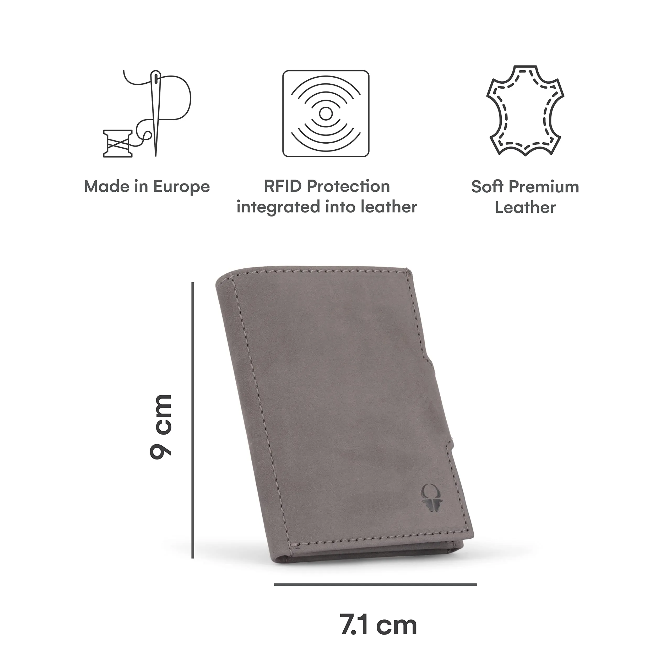 Wallet Nextgen I Modern Slim Wallet Without Coin Pocket I Trifold Purse