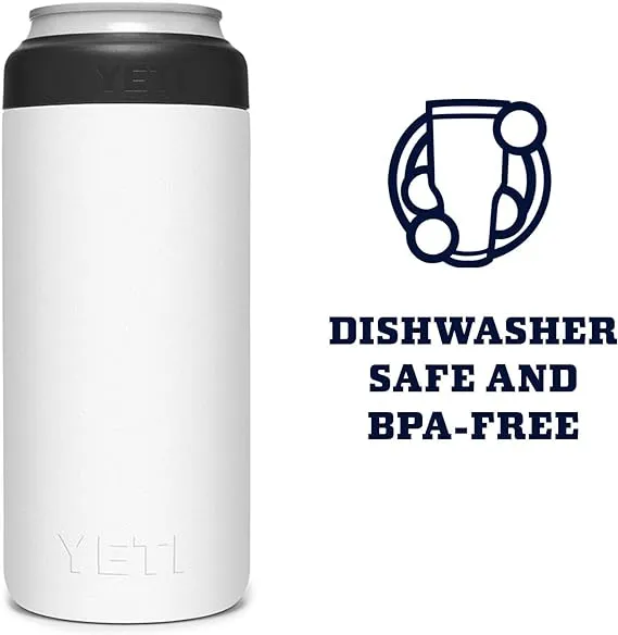 Yeti 12 Oz Colster Slim Can Cooler - White