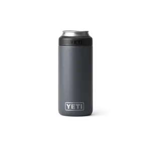 Yeti Rambler 12oz Black Slim Can Cooler