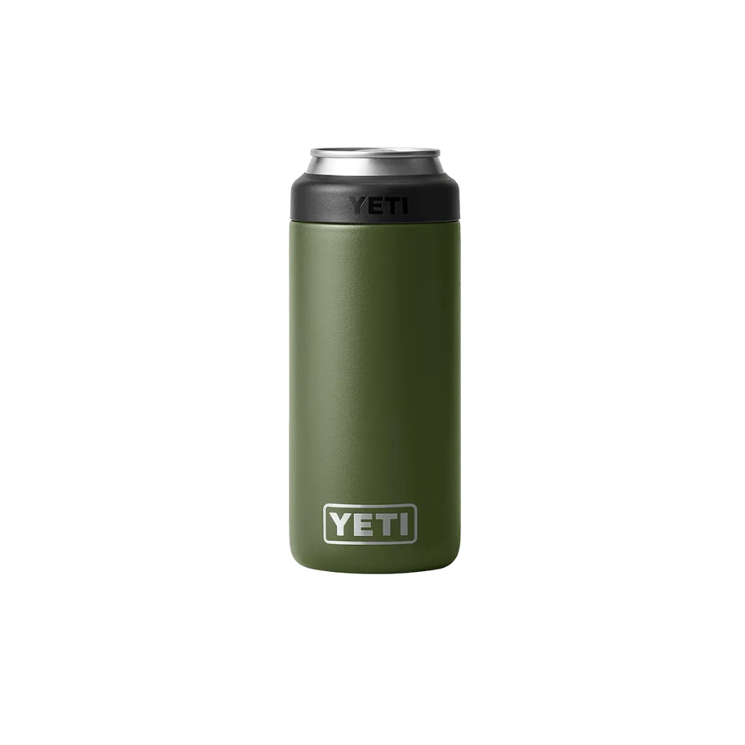 Yeti Rambler 12oz Olive Slim Can Cooler