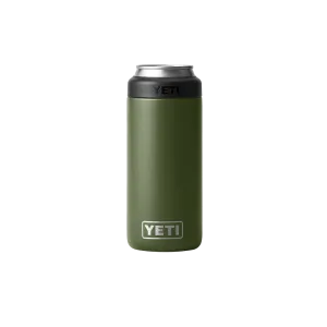 Yeti Rambler 12oz Olive Slim Can Cooler